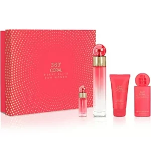 Estuche 360° Coral Perry Ellis Eau de Parfum 4 Piezas Dama 100ml