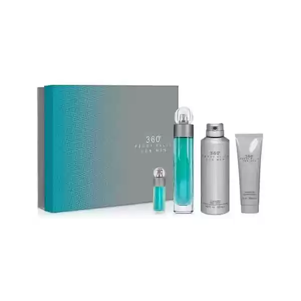 Estuche 360° For Men de Perry Ellis EDT 4 Piezas -Caballero 100ml