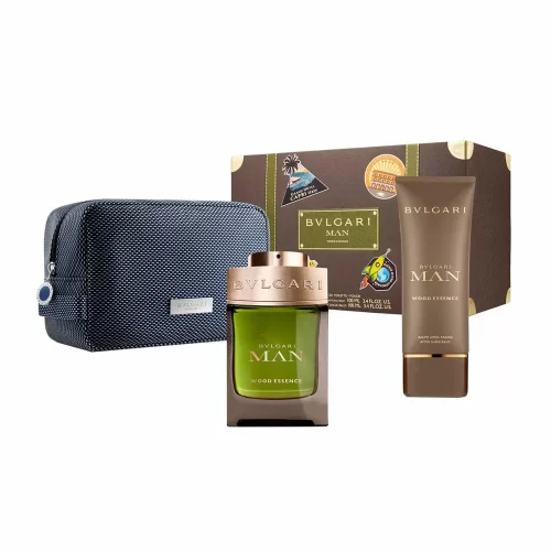 Estuche Bulgari Man Wood Essence EDP 3 Piezas 100ml Caballero