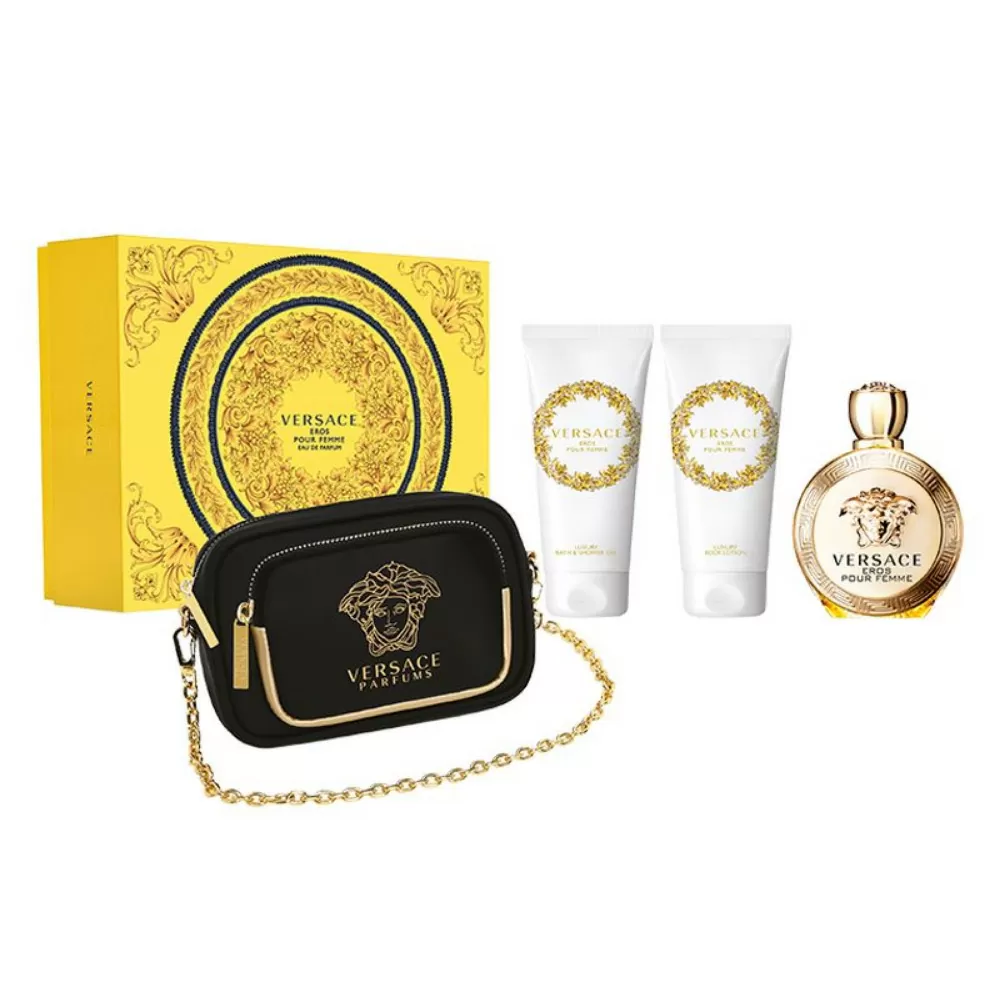 Estuche Versace Eros Pour Femme Eau de Parfum 4 Piezas Dama 100ml
