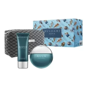 Estuche Bvlgari Aqva Pour Homme EDT 3 Piezas Caballero Original